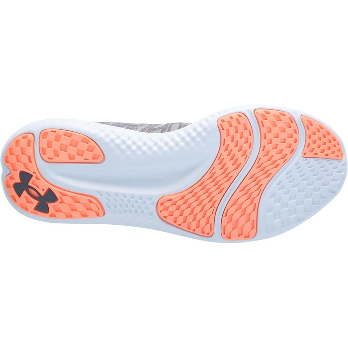 Чоловічі бігові кросівки Under Armour Charged Breeze 2 (45.5 EU, Сірий/Помаранчевий)
