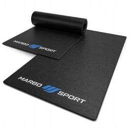 Килимок під тренажер Marbo-Sport, 160 см x 90 см, чорний