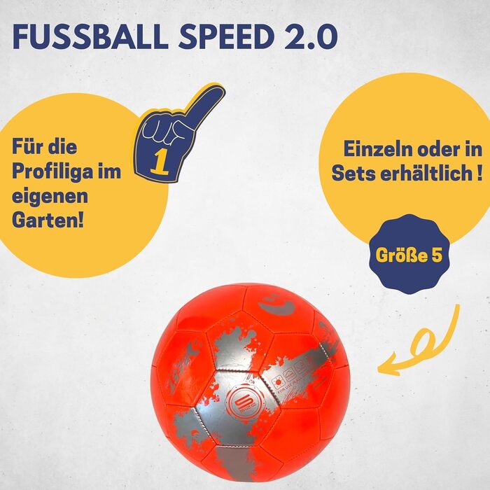Футбольний м'яч BEST SPORTING Speed 2.0, розмір 5, дитячий, яскравий дизайн, для тренувань