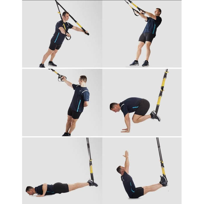 HAKENO Турнік для турніків на двері, стійкий (до 200 кг) - Фітнес-тренажер для дому з петлею