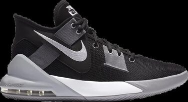 Кросівки Nike Air Max Impact 2 чорно-біло-сірі для баскетболу, артикул CQ9382 001, розмір EU 42.5