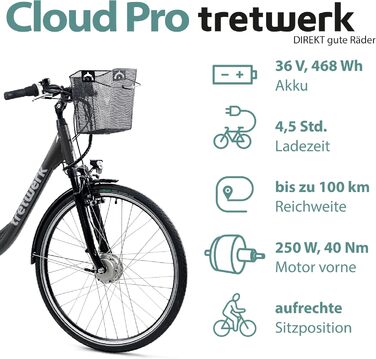 Електровелосипед TRETWERK Cloud Pro 28