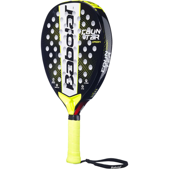 Ракетка для падел-тенісу Babolat Counter Origin, жовта, ультралегка, для початківців