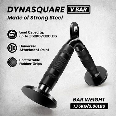 Набір насадок для верхнього блока тренажера (Lat Pulldown Combo): штанга для тяги та Curl-рукоятка, сталеві аксесуари для кабельної машини