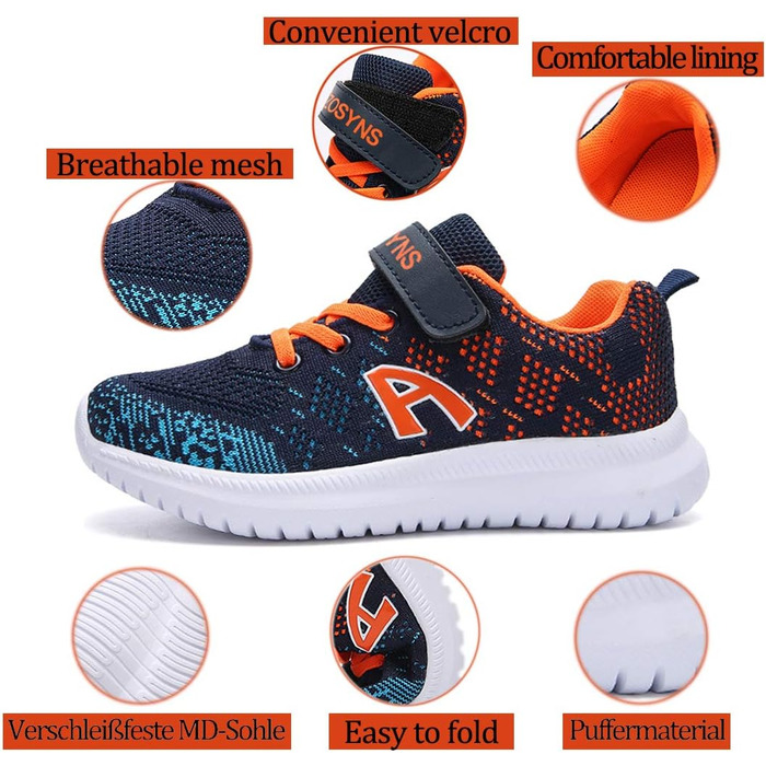 Дитячі кросівки для занять спортом та активного відпочинку. Унісекс, розмір 37 EU, блакитні