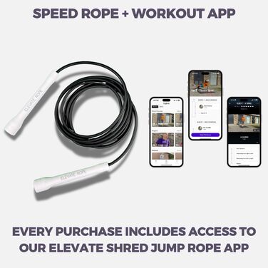 Стрибкове канат Elevate Speed Rope MAX - професійний, 5 мм, 3 м, з міцного PVC та нейлону, чорний