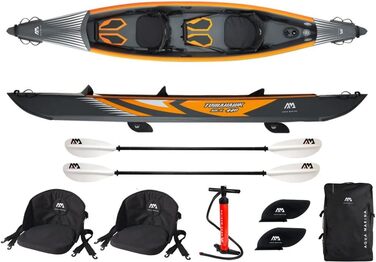 Надувний каяк Aqua Marina AIR-K 440 для 2 осіб, весла KP-1, для водного спорту