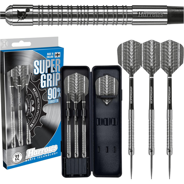 Дротики Harrows Supergrip 22 г, сталевий наконечник