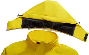 Чоловіча зимова куртка для катання на лижах з водонепроникним покриттям, вітрозахисна, з капюшоном. Підходить для сноубордингу та захисту від дощу. Колір: жовтий