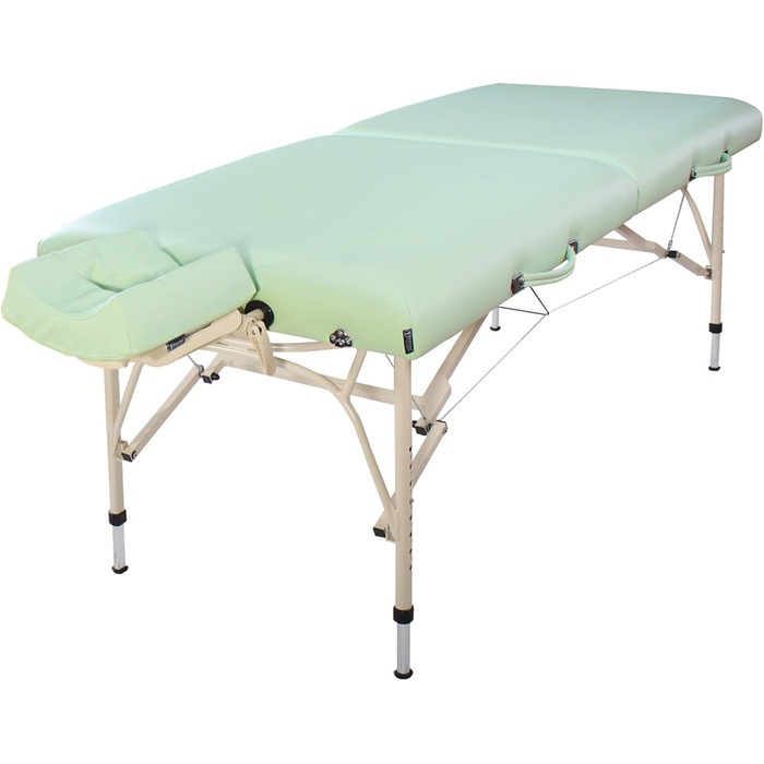 Масажний стіл Master Massage Bel Air 71 см, алюмінієвий, легкий, для транспортування, салон, спа, зелений
