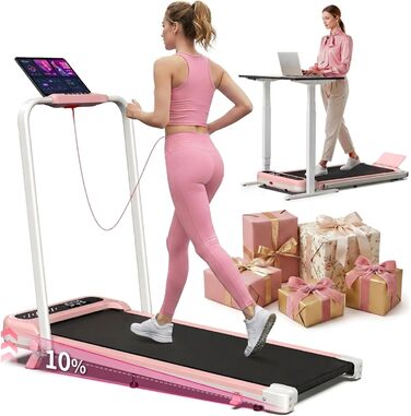 Складана бігова доріжка Cardirun 6-в-1 для дому та офісу, Walking Pad з регулюванням нахилу, 3.0 л.с., LED-дисплей, витримує до 150 кг, без встановлення
