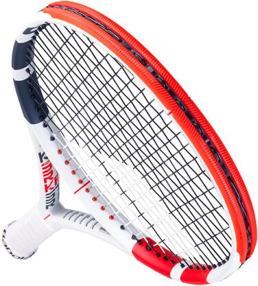 Тенісна ракетка Babolat Pure Strike 100 U, біло-червона, для професіоналів