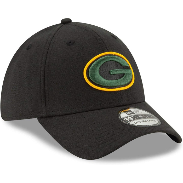 Кепка New Era 39Thirty Stretch-Fit NFL Green Bay Packers - Elements 2.0, чорний (S-M)
