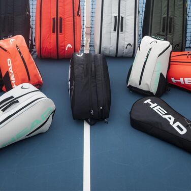 Тенісна сумка HEAD Tour Racquet Bag L, чорна/біла