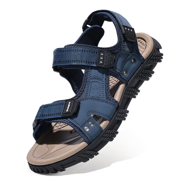 Чоловічі сандалі спортивні шкіряні водонепроникні Wanderland Dunkelblau 42 EU