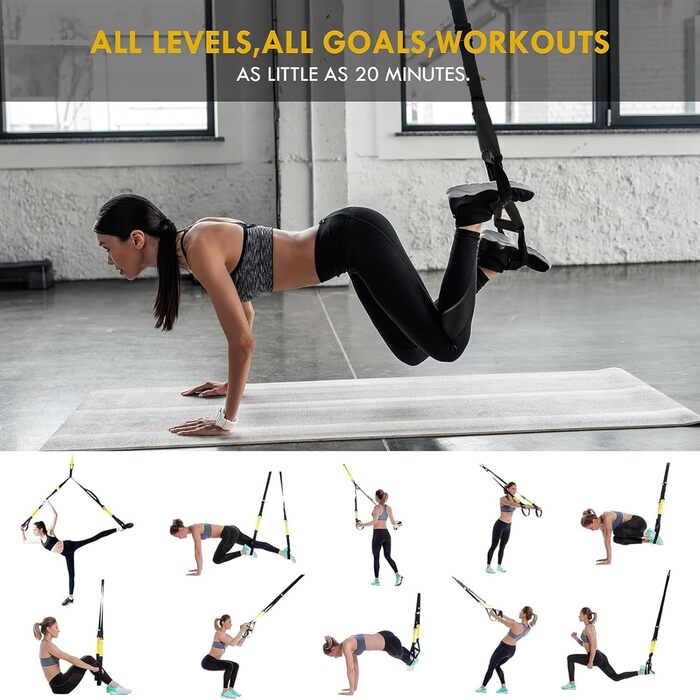 Шлінготренер Flintronic: Комплект для тренувань всього тіла вдома (Чорний)