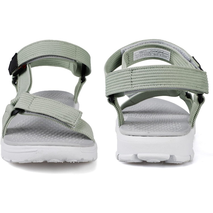 Жіночі сандалі Rieker для активного відпочинку та трекінгу, зелені, 39 EU