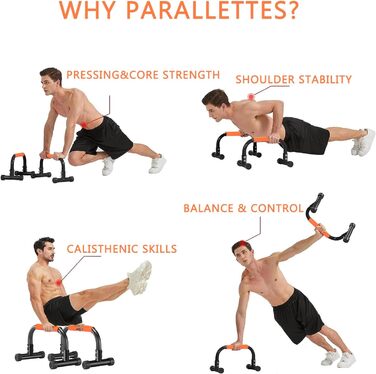 Паралелепіди з неслизькими ручками, 42 см, сталеві, для калістеніки, фітнесу, стійки для перекидів та віджимань