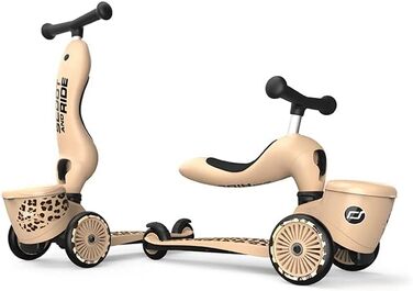 Біговел Scoot & Ride Highwaykick 1 Lifestyle Leopard з сидінням та контейнером для малюків