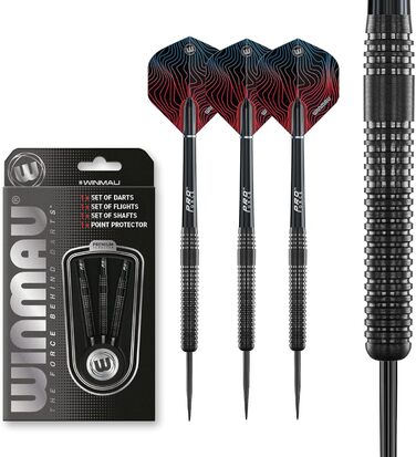 Дартсет WINMAU Solaris Pro зі сталевими вістрями, професійний набір для дартсу