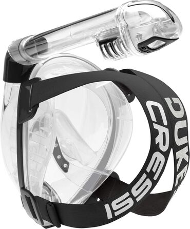 Маска для снорклінгу CRESSI Duke Dry, повнолицева, з сухим трубкою, унісекс