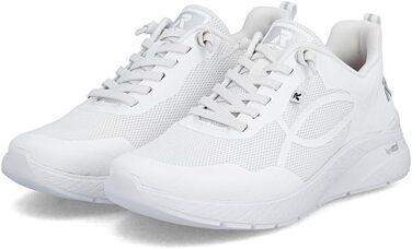 Жіночі білі кеди Rieker Low-Top M8551, низькі прогулянкові кросівки зі знімною устілкою, розмір 41 EU