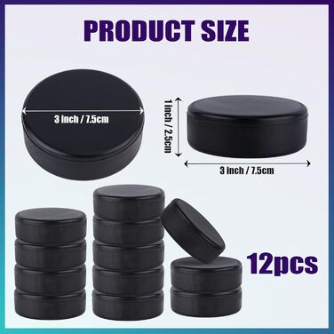 Хокейні шайби Gosknor 12шт, діаметр 7,5 см, товщина 2,5 см. Легкі та м'які шайби з піноматеріалу для тренувань та класичної гри в залі. Не гумовані.