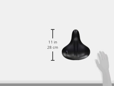 Сідло Selle Royal чорне 27x25x10 см для велосипеда