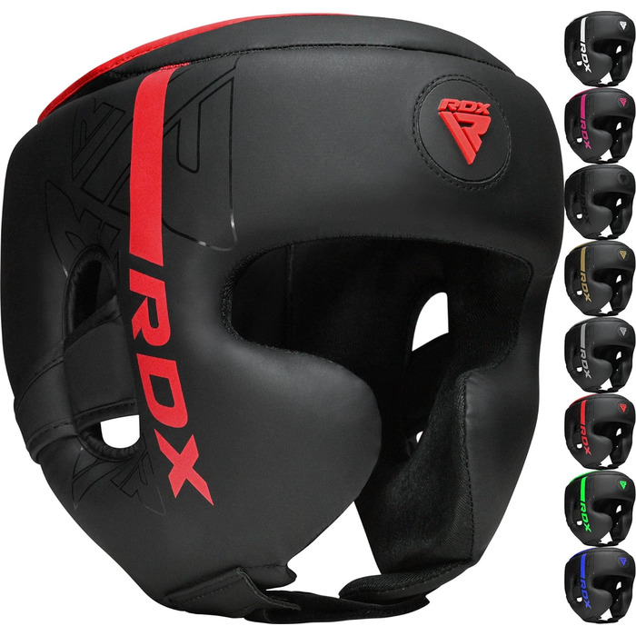 Захисний шолом для боксу RDX, кікбоксингу, MMA, Muay Thai, карате, тхеквондо – спаринговий боксерський шолом із синтетичної шкіри Maya Hide, для тренувань і змагань