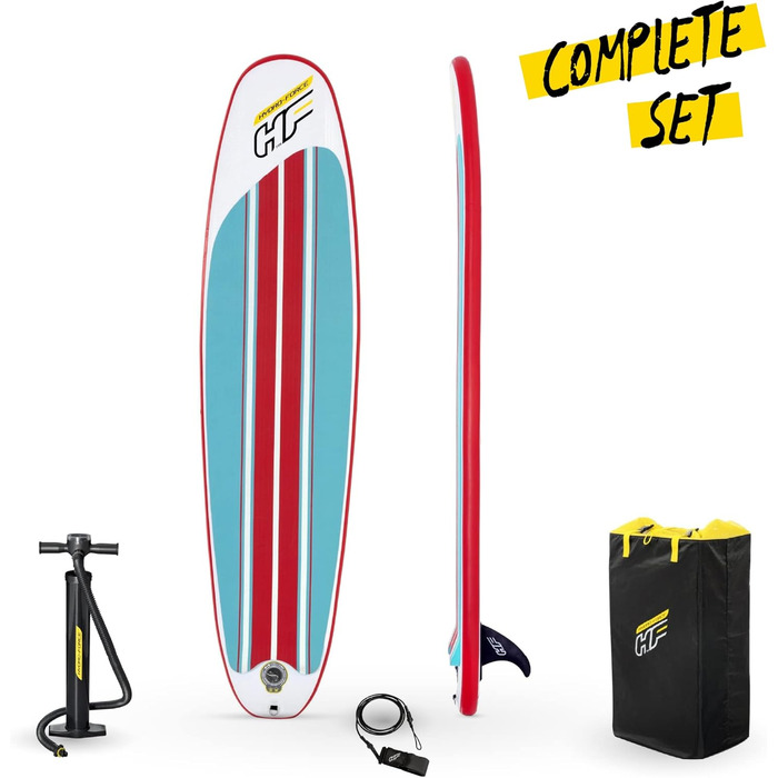 Надувний SUP-борд HYDRO FORCE Compact Surf 8' x 22'' x 3'' для Stand-Up Paddling, Multicolor