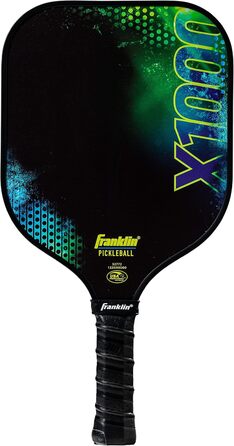 Професійна ракетка для піклболу Franklin Sports X-1000, поліпропіленовий сердечник 8 мм, офіційна USAPA, легка, зелена