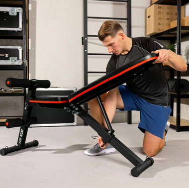 Лавка тренувальна Hop-Sport HS-1030 із фіксатором для ніг