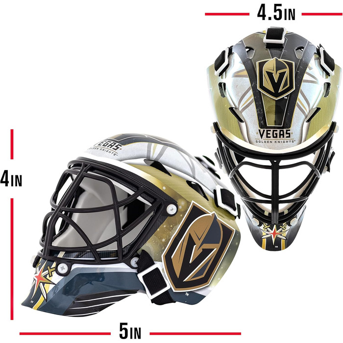 Міні-шолом воротаря Franklin Sports NHL Vegas Golden Knights, колекційний хокейний сувенір