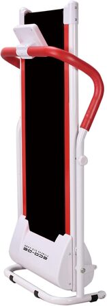 Біговий тренажер ECO-DE з LCD-дисплеєм, 1-10 км/год, 500 Вт, магнітна система безпеки, складаний, білий