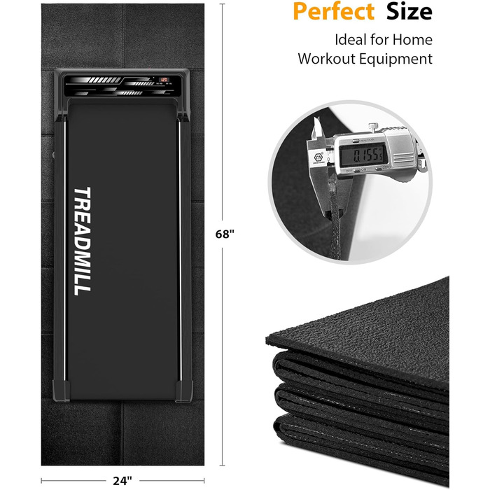 Бігова доріжка Walking Pad для дому та офісу, портативна, 2,25 к.с., для ходьби та бігу, з дистанційним керуванням, навантаження до 120 кг