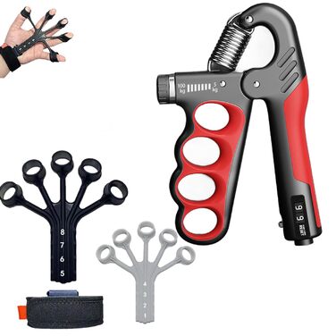 Handtrainer (Ручний тренажер) для сили хвата, 5-100 кг, 8 рівнів опору, набір для тренування кистей та передпліччя