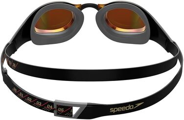 Універсальні окуляри для плавання Speedo Fastskin Pure Focus, антифог, для змагань, чорні/сірі/золоті