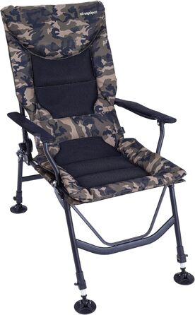Крісло для риболовлі Angelstuhl XL, 150 кг, з підлокітниками, складне, регульована висота сидіння, широке сидіння, для кемпінгу
