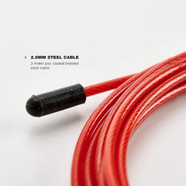 Скакалка PICSIL PROFI - регульований, зі сталевим тросом, ергономічні ручки, для крос-тренінгу, фітнесу та Double Unders