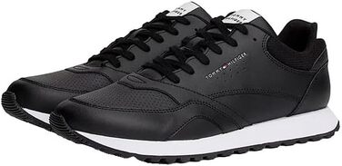 Чоловічі шкіряні кросівки Tommy Hilfiger Runner New Eva, чорні (Black Black White), розмір 40 EU