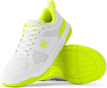 Жіночі кросівки для піклболу Wilson Pickle Pro (38 2/3 EU, білий, безпечний жовтий)