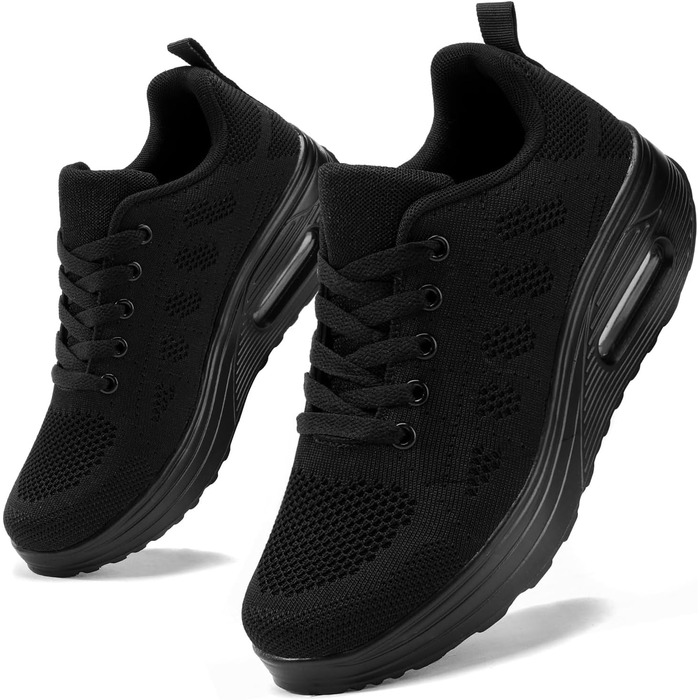 Жіночі бігові кросівки AHICO - легкі, дихаючі, для бігу та активного відпочинку, сітка, чорний колір, 38 EU