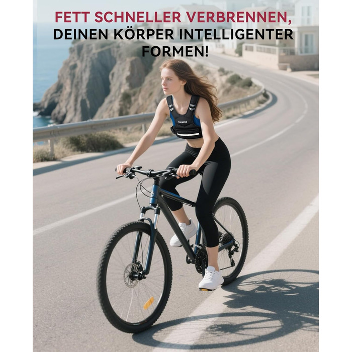 Вага для тренувань HAPBEAR регульована, 1.8–4.5 кг, для чоловіків та жінок, з кишенею для гантелі, ідеальна для фітнесу, силових тренувань, бігу та схуднення, чорна