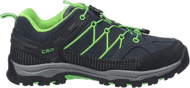 Дитячі трекінгові черевики CMP Rigel Low Wp, унісекс, блакитно-зелені, 33 EU