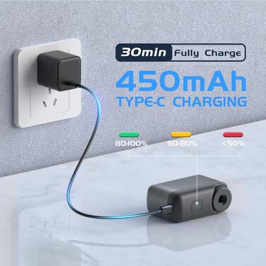 Міні електричний насос для велосипеда 120PSI, портативний, з акумулятором, автоматичне вимкнення, підходить для Presta і Schrader вентилів, для шосейних велосипедів