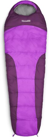 Спальний мішок Where Tomorrow Mumienschlafsack Violett 230x80 см - фіолетовий, для кемпінгу, теплий