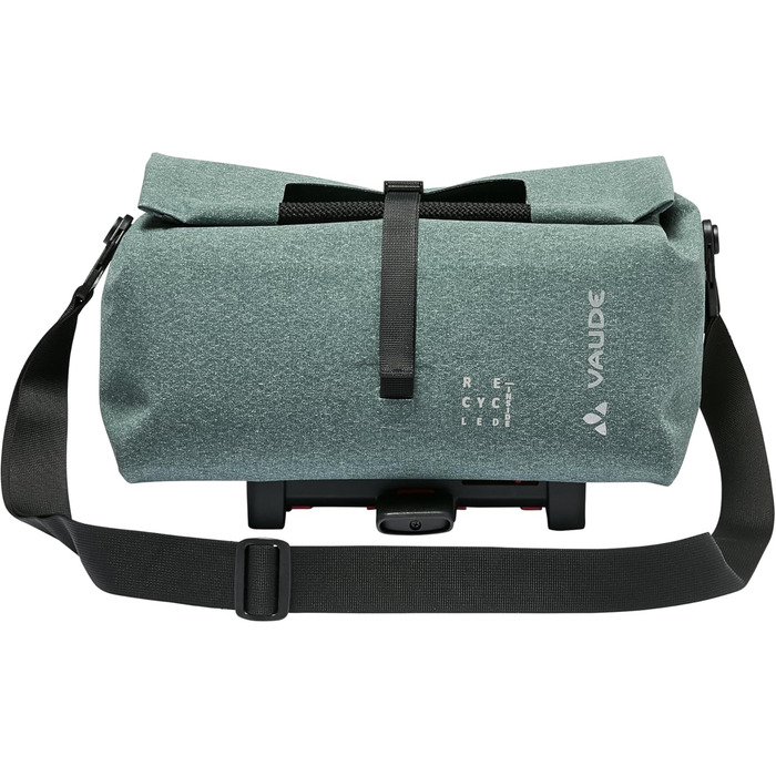 Сумка на багажник VAUDE ReCycle Shopper Uniklip, універсальна, Dusty Forest, водонепроникна, еко-матеріал