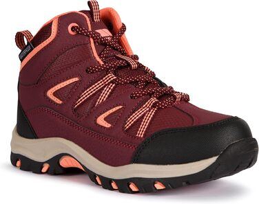 Трекінгові черевики Trespass Gillon II для жінок та чоловіків (34 EU, бордовий)