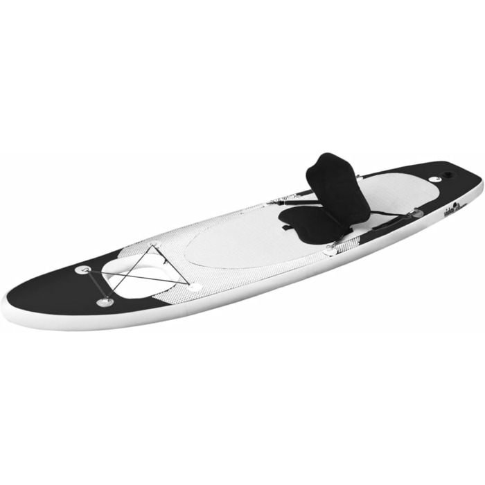 Надувна SUP-дошка ZEYUAN 330x76x10 см чорна з веслом, сидінням та аксесуарами для сапсерфінгу