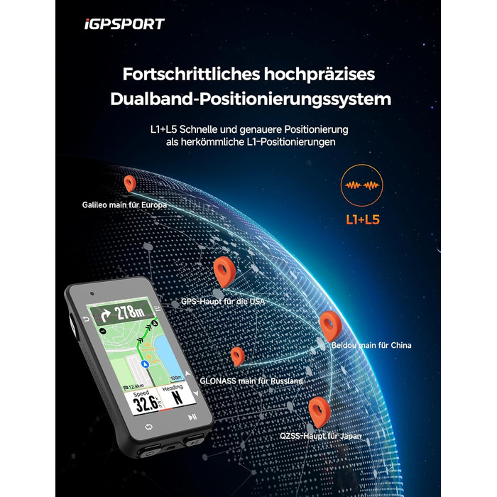 Велокомп'ютер iGPSPORT iGS630S GPS, 2.8